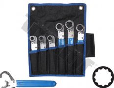 Sada kľúčov očkových samozatváracích 10 - 22 mm, 6 - dielna