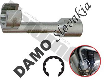 Kľúč 1/2" zahnutý prerezaný 18 mm