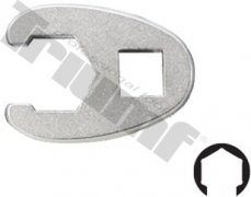 Otvorený kľúč, zosilnené konce , náhon 1/2", matný chróm 22 mm