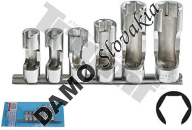 Sada otvorených hlavíc 3/8", 6-dielna