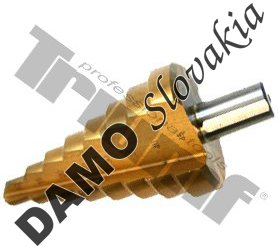 Vrták stupňovitý, titánový 10,0 - 45,0 mm