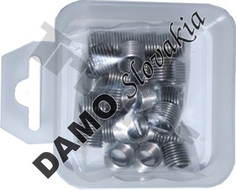 Závitové vložky strunkové na opravu závitu, 1ks M14 x 1,25 x 16,4 mm, 25 ks
