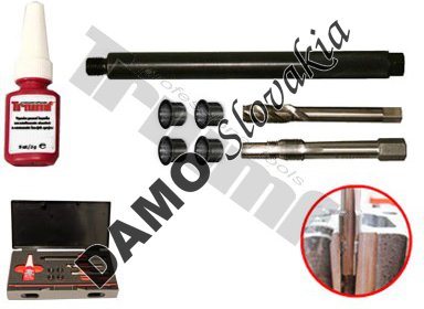Kompletná sada na opravu závitu žhaviacej sviečky 8 - dielna M12 x 1,25