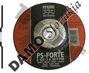 Kotúč brúsny na oceľ PSF 125 x 7,2 mm