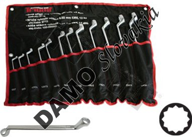 Sada kľúčov očkovyhnutých 6 - 32 mm, 12-dielna