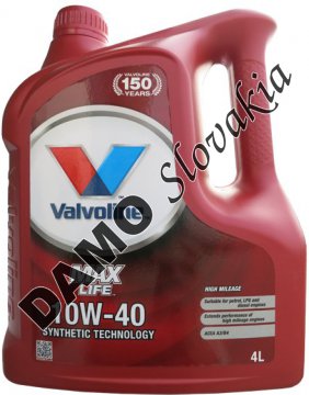 VALVOLINE MAXLIFE 10W-40 - 4l